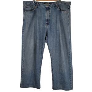 Ralph Lauren Polo Hayden 100% Cotton Jeans in Medium Wash, Size 42 X 32